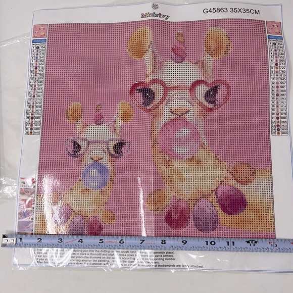 MIAIRIVY LLAMA DIAMOND ART 14x14 - Picture 2 of 6